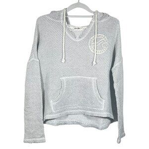 Surf Style Gulf Shore Grey Knit Hoodie - Women's Size S - Style B1702SSRM